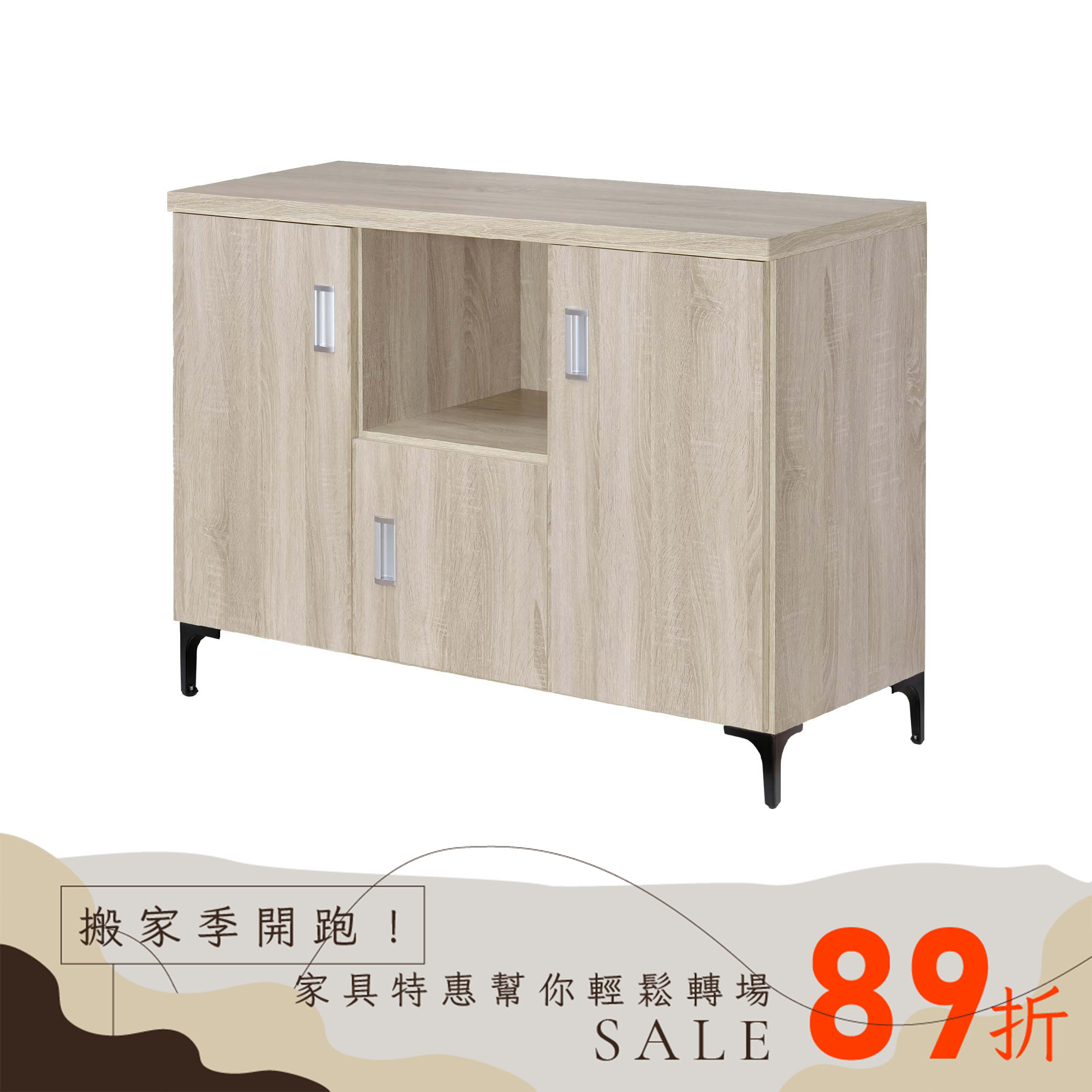 3門1格廚櫃