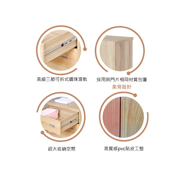 3抽斗櫃