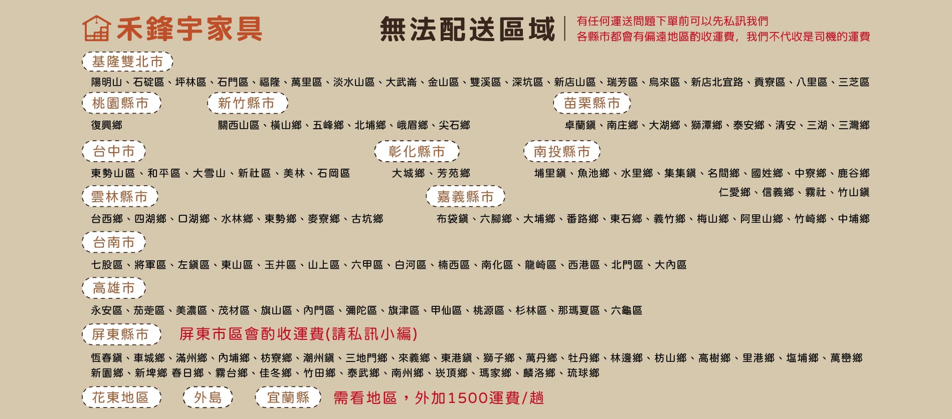 運費公告